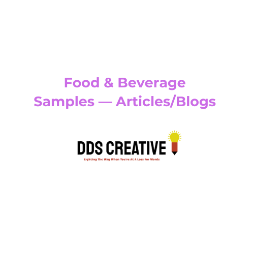 Food & Bev Samples — Articles Blogs