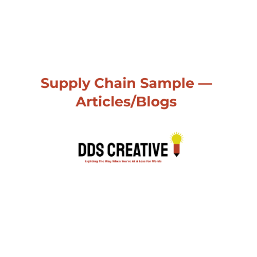 Supply Chain Sample — ArticlesBlogs